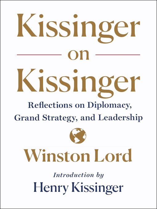 Cover image for Kissinger on Kissinger